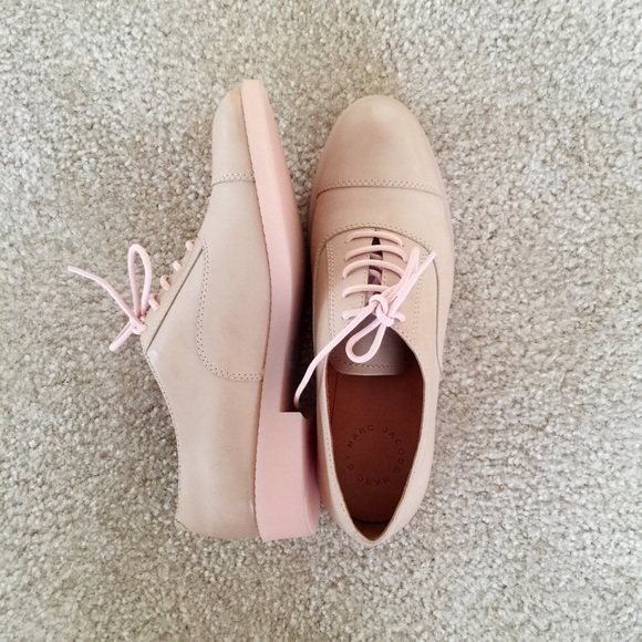 Marc by Marc Jacobs pink sole mate oxfords flats 37.5 7 - Picture 4 of 7
